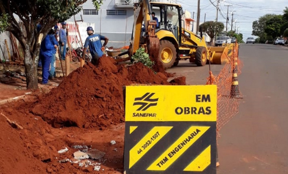 A Sanepar está ampliando o sistema de esgoto sanitário de Goioerê com mais 11,2 mil metros de rede coletora que irão atender os bairros Mutirão II, Jardim Europa e Jardim Primavera. Essas obras vão elevar o atendimento com rede coletora de esgoto a 60% da população. E 100% do esgoto coletado é tratado na estação da cidade. - Foto: Sanepar