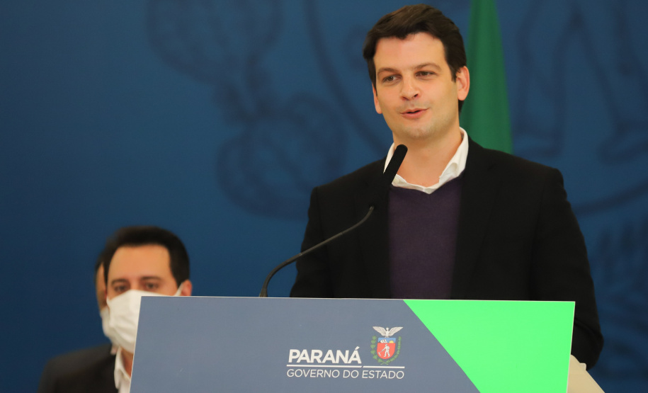 Casa Facil O governador Carlos Massa Ratinho Junior anuncia nesta quarta-feira (12) o lancamento do Programa Casa Facil, com objetivo de viabilizar a aquisicao da casa propria para familias com renda de ate tres salarios minimos. Curitiba, 12/05/2021. Foto: Geraldo Bubniak/AEN