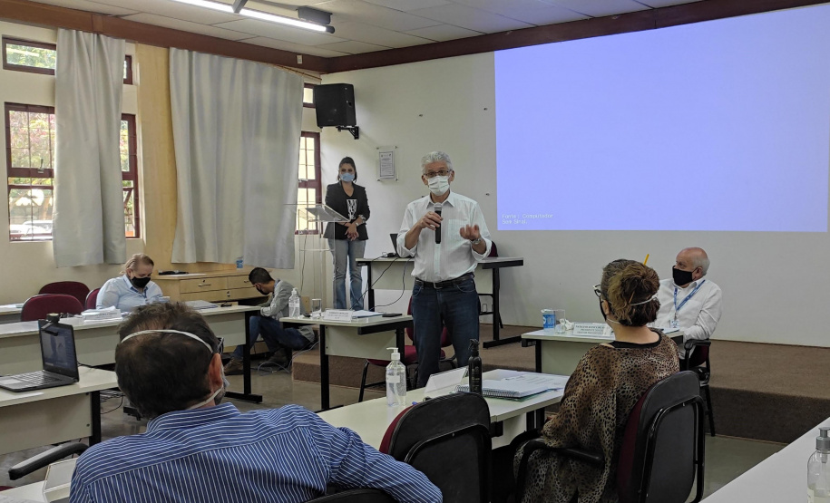 O Secretário de Agricultura e do Abastecimento, Norberto Anacleto Ortigara, deu posse aos integrantes do Comitê Técnico-Científico do IDR-Paraná (Instituto de Desenvolvimento Rural do Paraná - IAPAR-EMATER) nesta quarta-feira (12), em Londrina.  Londrina, 12/05/2021  -  Foto: IDR