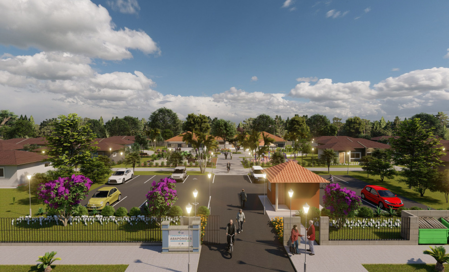 Arapongas receberá quase R$ 200 milhões de novos investimentos em habitação popular. O anúncio foi feito pelo governador Carlos Massa Ratinho Junior em visita à cidade nesta quinta-feira (13) e se refere a dois novos projetos que estão sendo desenvolvidos por meio do programa Casa Fácil Paraná. Foto/Arte: ( Projeto Cohapar)