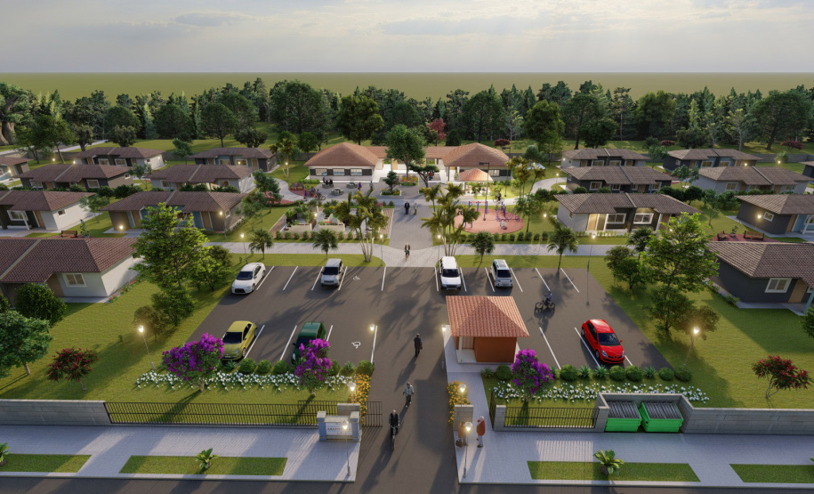 Arapongas receberá quase R$ 200 milhões de novos investimentos em habitação popular. O anúncio foi feito pelo governador Carlos Massa Ratinho Junior em visita à cidade nesta quinta-feira (13) e se refere a dois novos projetos que estão sendo desenvolvidos por meio do programa Casa Fácil Paraná. Foto/Arte: ( Projeto Cohapar)