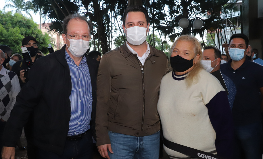 Novos Recursos Cambe O governador Carlos Massa Ratinho Junior anuncia nesta quinta-feira (13) novos recursos para Cambe, no Norte do Paraná. 13/05/2021 - Foto: Geraldo Bubniak/AEN