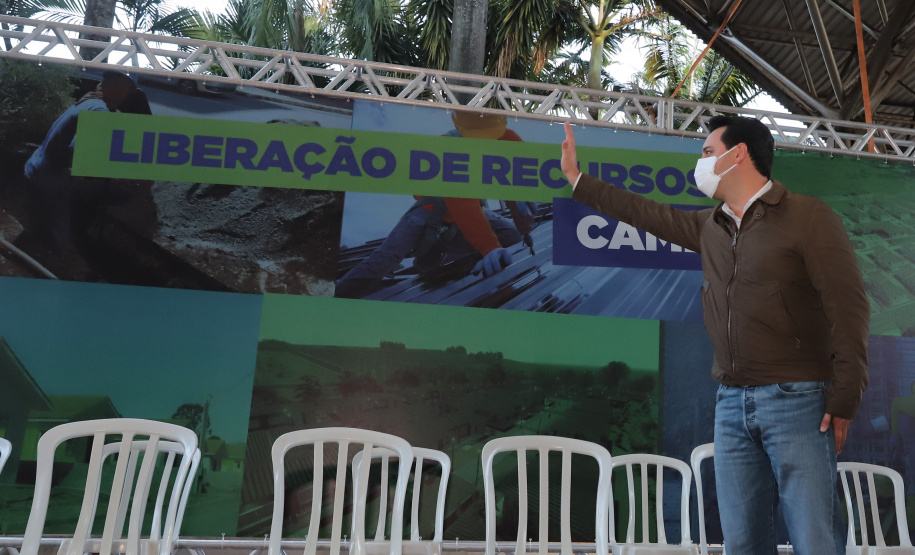 Novos Recursos Cambe O governador Carlos Massa Ratinho Junior anuncia nesta quinta-feira (13) novos recursos para Cambe, no Norte do Paraná. 13/05/2021 - Foto: Geraldo Bubniak/AEN