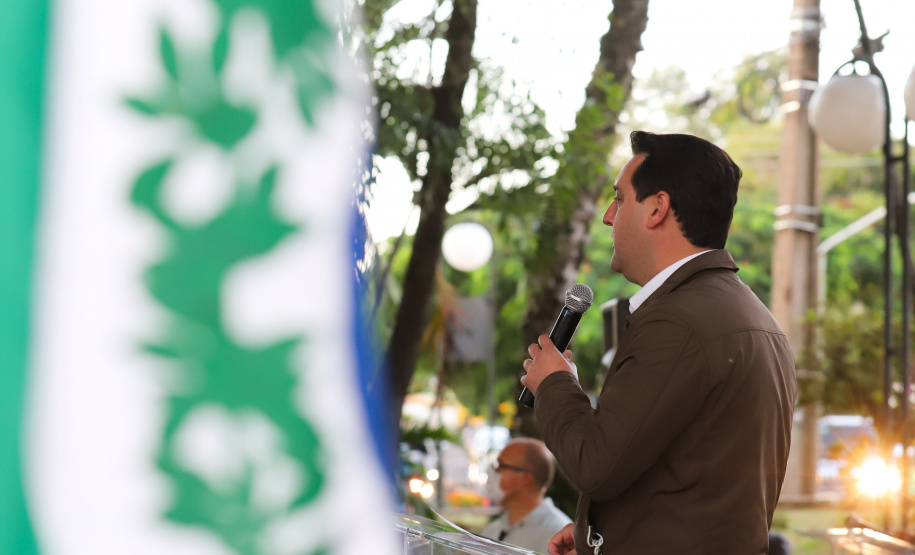 Novos Recursos Cambe O governador Carlos Massa Ratinho Junior anuncia nesta quinta-feira (13) novos recursos para Cambe, no Norte do Paraná. 13/05/2021 - Foto: Geraldo Bubniak/AEN