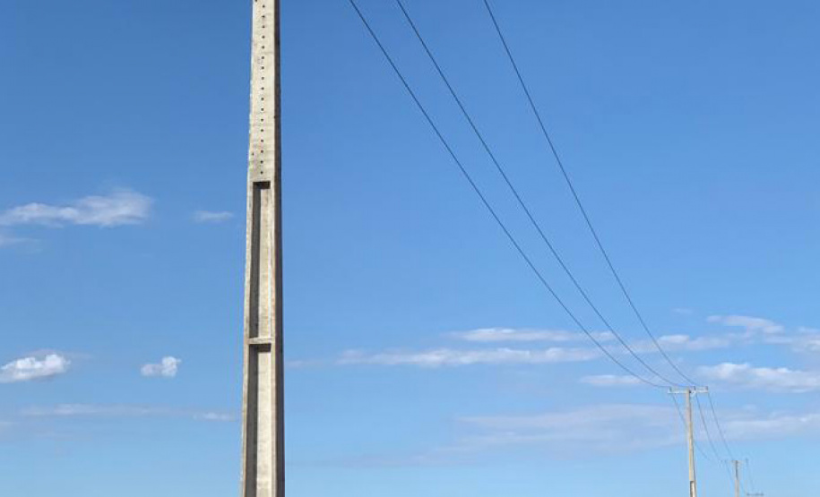 A Copel está iniciando a construção de uma subestação na região leste de Cianorte, que irá reforçar o sistema de alta tensão para atendimento ao município e também para as cidades vizinhas. - Foto: Copel