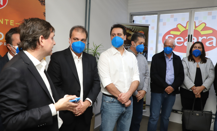 Governador Carlos Massa Ratinho Junior durante visita a JBS  -  Foto: Ari Dias/AEN