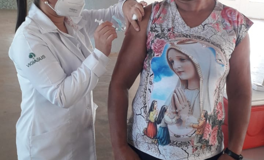 Vacinação de professores. Goioerê. Foto:SEED