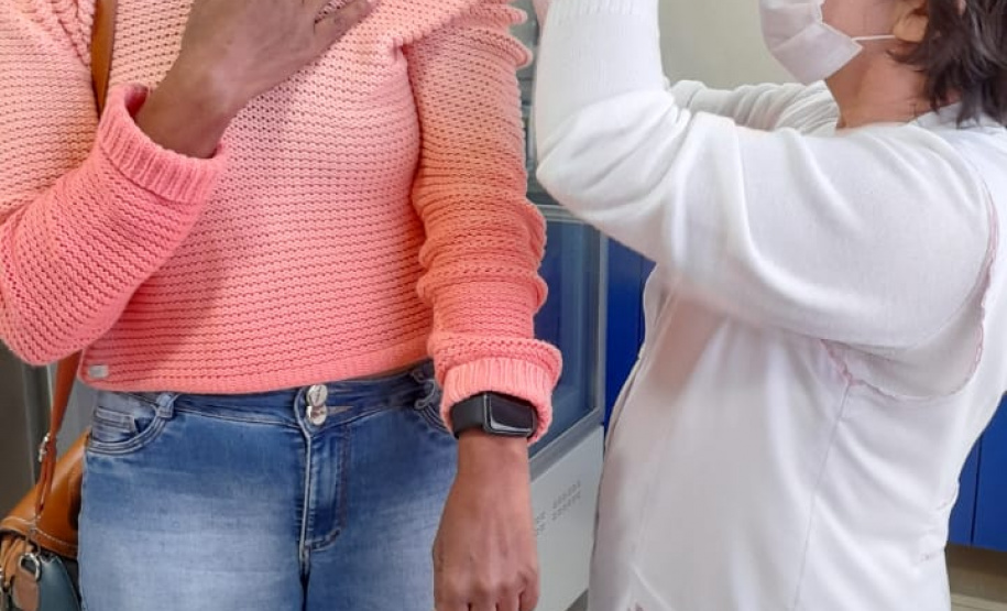 Vacinação de professores. Goioerê. Foto:SEED