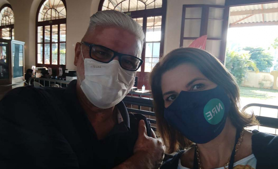 Vacinação de professores. Paranaguá. Foto:SEED