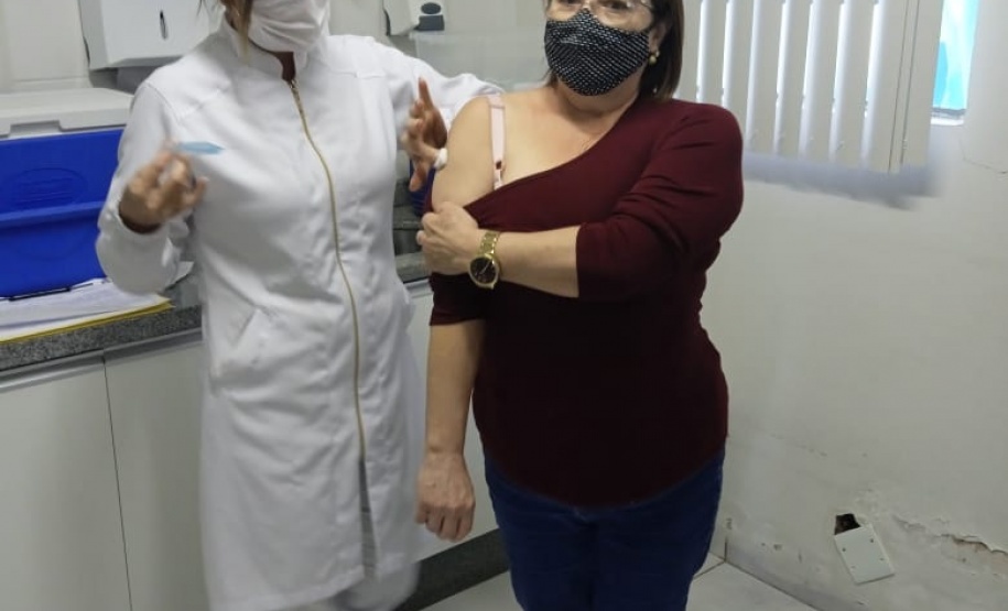 Vacinação de professores. Farol. Foto:SEED