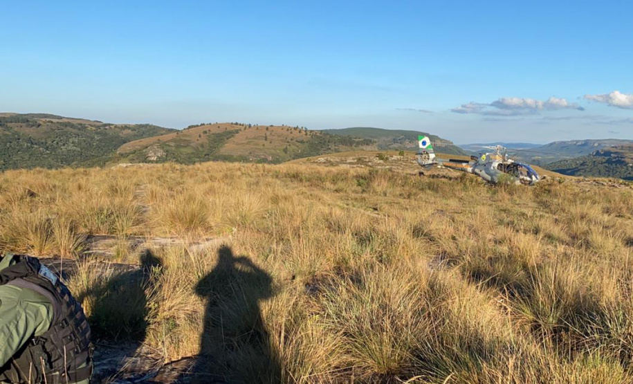 BPMOA encontra mulher perdida no Canyon Guartelá, nos Campos Gerais - 16/05/2021 - Foto: BPMOA/PMPR