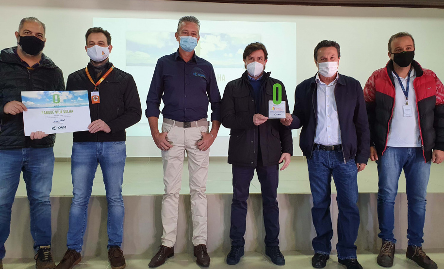 Durante a entrega do selo Aterro Zero, no Parque Estadual Vila Velha, nos Campos Gerais, nesta quarta-feira (19), o secretário do Desenvolvimento Sustentável e do Turismo, Márcio Nunes, destacou que o parque entra para hostoria do país e atende o conceito de sustentabilidade do Governo do Estado. - Vila Velha, 19/05/2021 - Foto: SEDEST/IAT