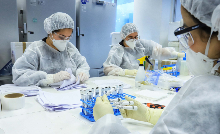 Paraná mantém liderança nacional em testagem padrão ouro para detecção da Covid-19. Foto: José Fernando Ogura/AEN