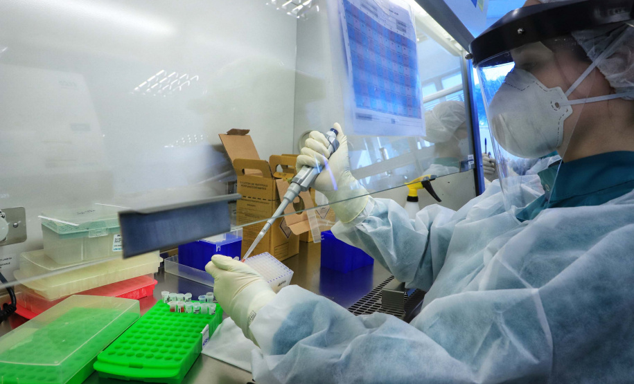 Paraná mantém liderança nacional em testagem padrão ouro para detecção da Covid-19. Foto: José Fernando Ogura/AEN