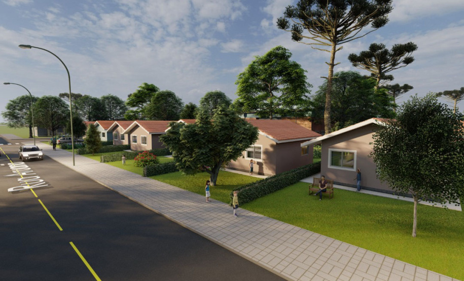 Com um investimento de R$ 2,5 milhões do Governo do Estado, a cidade de Coronel Domingos Soares irá receber 29 novas casas populares. O empreendimento faz parte do programa Casa Fácil Paraná e oferece à população condições facilitadas de aquisição da casa própria por meio de um financiamento direto da Cohapar. - Curitiba, 21/05/2021  -  Imagem: Cohapar