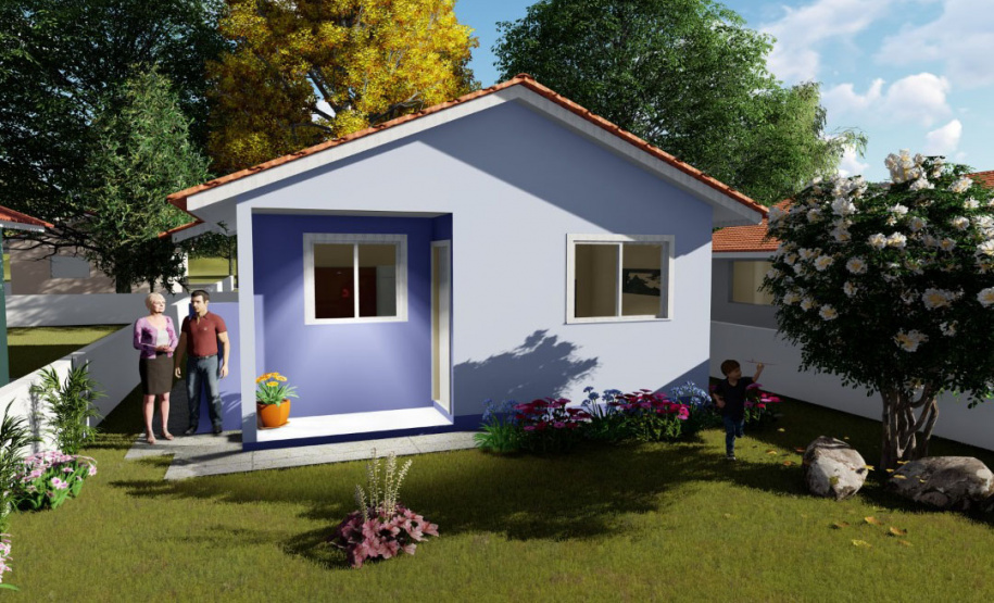 Com um investimento de R$ 2,5 milhões do Governo do Estado, a cidade de Coronel Domingos Soares irá receber 29 novas casas populares. O empreendimento faz parte do programa Casa Fácil Paraná e oferece à população condições facilitadas de aquisição da casa própria por meio de um financiamento direto da Cohapar. - Curitiba, 21/05/2021  -  Imagem: Cohapar