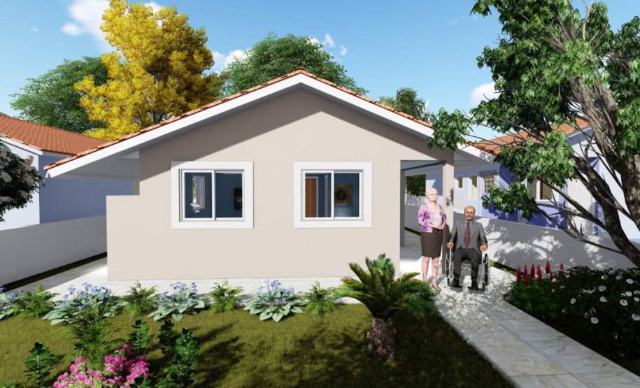 Com um investimento de R$ 2,5 milhões do Governo do Estado, a cidade de Coronel Domingos Soares irá receber 29 novas casas populares. O empreendimento faz parte do programa Casa Fácil Paraná e oferece à população condições facilitadas de aquisição da casa própria por meio de um financiamento direto da Cohapar. - Curitiba, 21/05/2021  -  Imagem: Cohapar