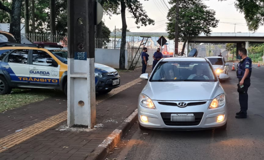 Barreiras Sanitárias em Foz do Iguaçu terão o apoio da Polícia Militar e Corpo de Bombeiros. Foto: Divulgação/Agência Municipal de Notícias de Foz do Iguaçu