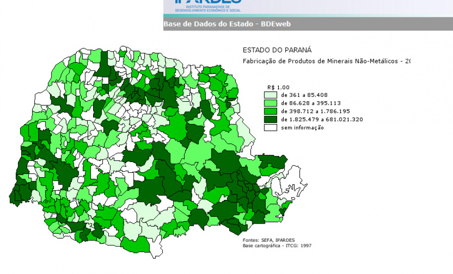 De acordo com o Informe Mineral 05/2021, divulgado pela Divisão de Geologia – Diretoria de Gestão Territorial – do Instituto Água e Terra, os segmentos da indústria mineral participaram com R$ 25,52 bilhões, na economia do Estado
