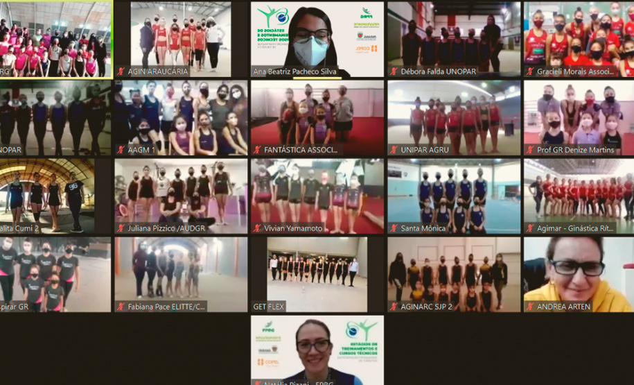 Federação Paranaense de Ginástica faz estágio de treinamento e cursos técnicos com recursos do Proesporte  -  Foto: Paraná Esporte