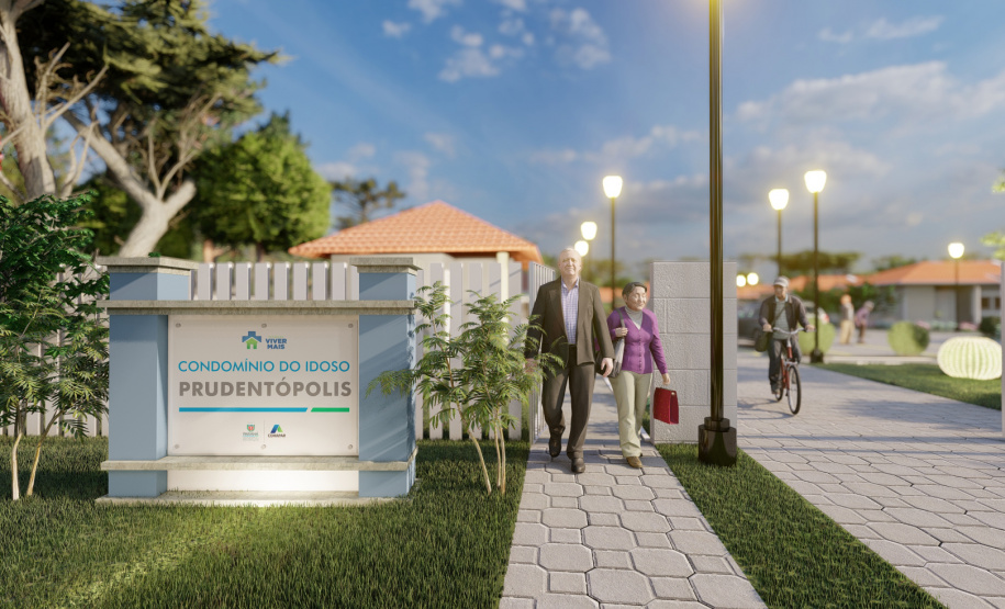 A obra de construção do condomínio para idosos, do programa Viver Mais Paraná, do Governo do Estado, em Prudentópolis ultrapassou os 60% de conclusão. O empreendimento, que recebe mais de R$ 4 milhões de investimento do tesouro estadual, será entregue ainda este ano à população de acordo com os representantes da Cohapar que vistoriaram os trabalhos de execução nesta segunda-feira (24). - Curitiba, 24/05/2021 - Foto: Cohapar