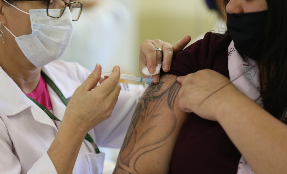 Vacinacao Pinhais Paraná vacinou quase 50% do grupo prioritário contra a Covid-19
. Foto: Geraldo Bubniak/AEN