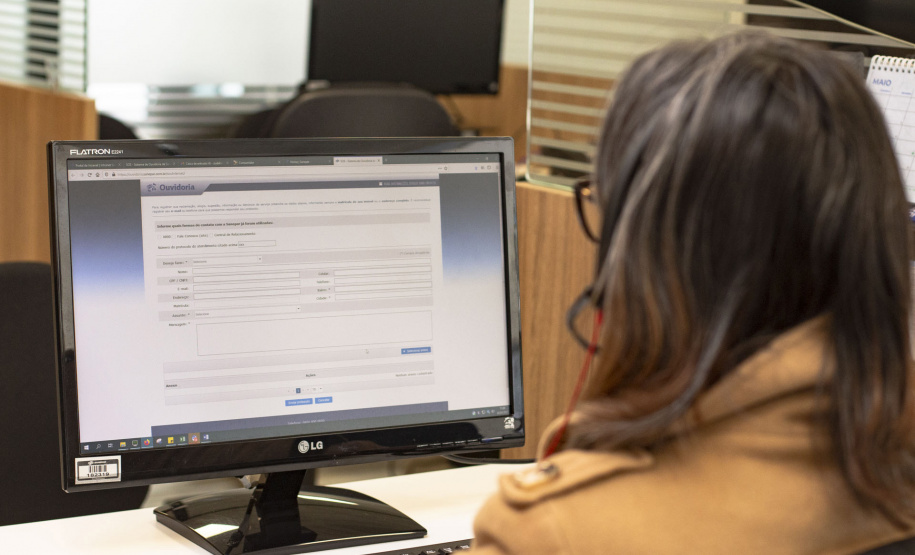 Ouvidoria da Sanepar trabalha de forma imparcial e independente e faz a mediação na busca de soluções para o cliente e para a empresa  - Foto: Andre Thiago/Sanepar