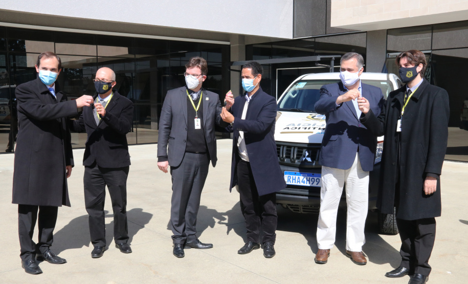 Polícia Científica recebe sete novas viaturas para agilizar serviços operacionais no interior do estado. Foto:SESP