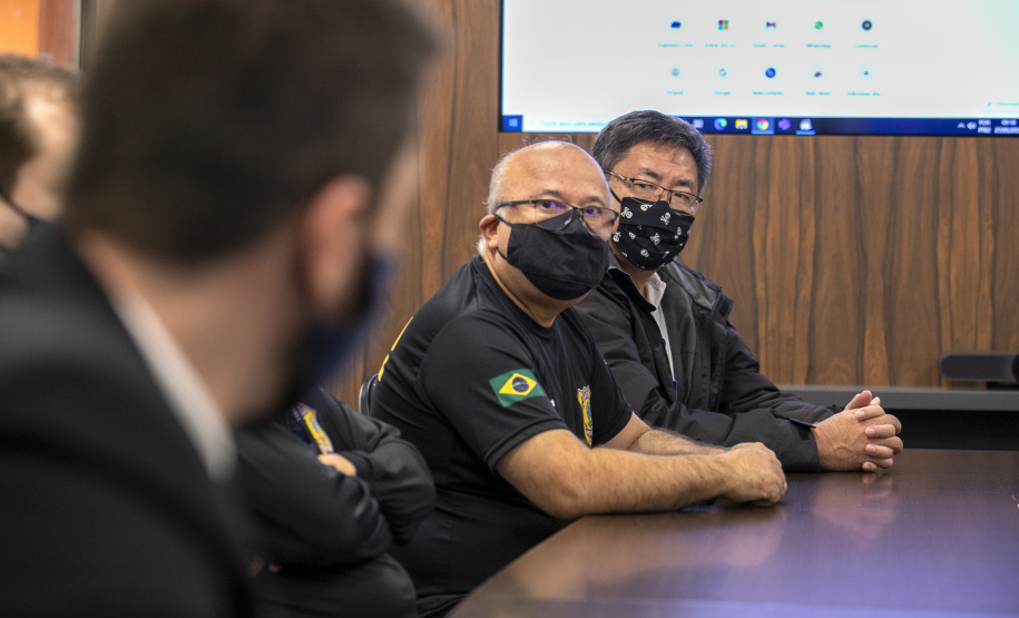 Novo delegado da Polícia Federal em Paranaguá conhece a estrutura da Portos do Paraná  - Paranaguá, 27/05/2021  -  Foto: Claudio Neves/Portos do Paraná