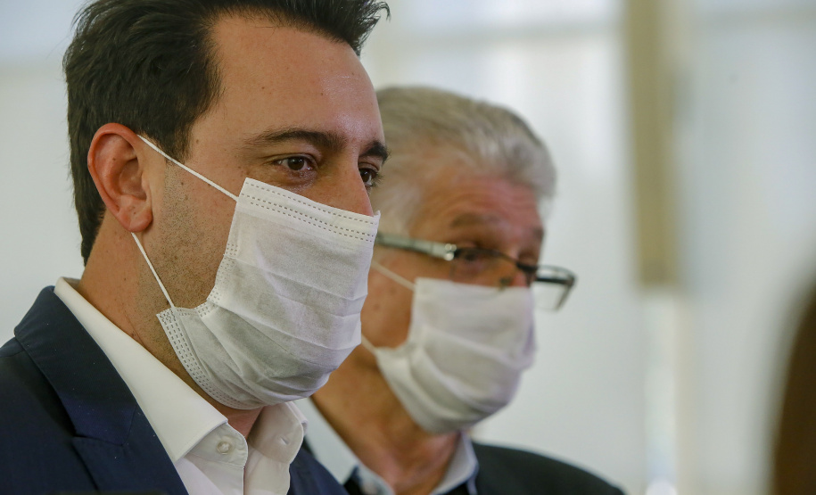 Governador Ratinho Junior destaca o reconhecimento internacional concedido ao Paraná como Área Livre de Febre Aftosa sem Vacinação.
Foto Gilson Abreu/AEN