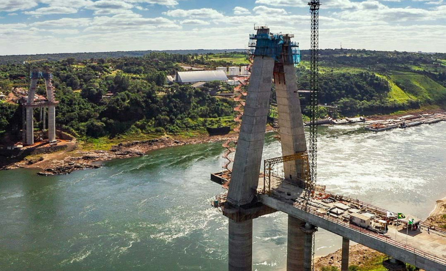 Segunda ponte entre Brasil e Paraguai atinge 57% de execução. Foto:
Alexandre Marchetti/Itaipu Binacional