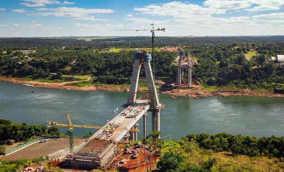 Segunda ponte entre Brasil e Paraguai atinge 57% de execução. Foto:
Alexandre Marchetti/Itaipu Binacional