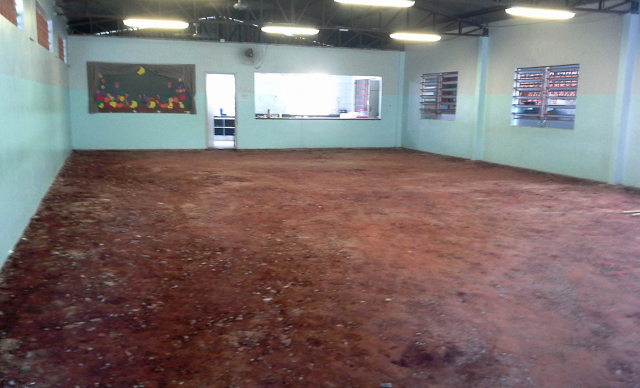 Cohapar entrega obra de reforma do Colégio Estadual de Iporã. REFEITÓRIO ANTES DA REFORMA.
.Foto: Cohapar