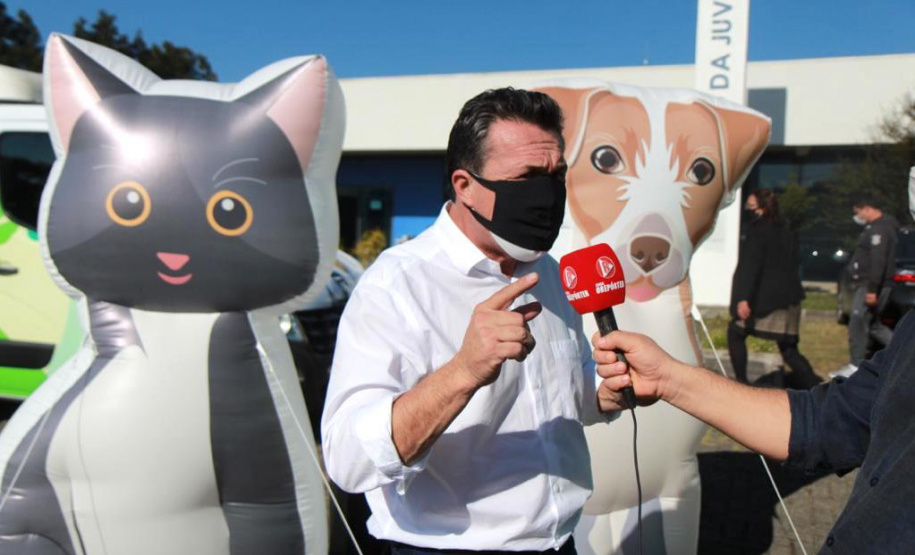 Equipes do Programa Permanente de Castração de Cães e Gatos (CastraPet), da Secretaria de Estado do Desenvolvimento Sustentável e do Turismo (Sedest), concluíram neste sábado (29) a castração de 719 animais em Piraquara. O Município é um dos últimos do ciclo que encerra no final de junho, com atendimento em 45 localidades e 15 mil pets castrados.  -  Piraquara, 29/05/2021  - Foto: Alessandro Vieira/AEN