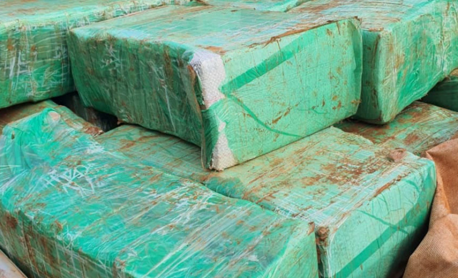 Um adolescente, de 17anos, foi apreendido após fugir de uma abordagem policial em uma caminhonetecom 1,2 tonelada de maconha na manhã deste domingo (30/05), em Cianorte (PR),no Noroeste do estado. Os policiais militares da 5ª Companhia Independente dePolícia Militar (5ª CIPM) seguiram o suspeito até ele colidir o veículo numachácara e tentar escapar a pé, mas ele acabou detido e a droga, apreendida. -  Cianorte, 30/05/2021  -  Foto: PMPR/SESP-PR