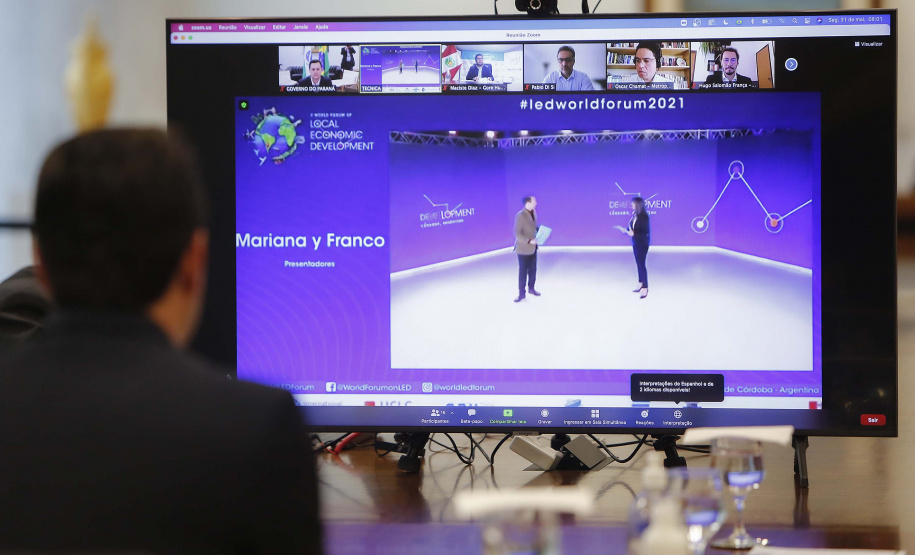 Governador Carlos Massa Ratinho Junior, participa do V Fórum Mundial de Desenvolvimento Econômico Local. Foto: Foto: Jonathan Campos/AEN