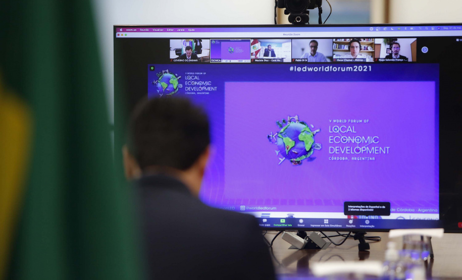 Governador Carlos Massa Ratinho Junior, participa do V Fórum Mundial de Desenvolvimento Econômico Local. Foto: Foto: Jonathan Campos/AEN