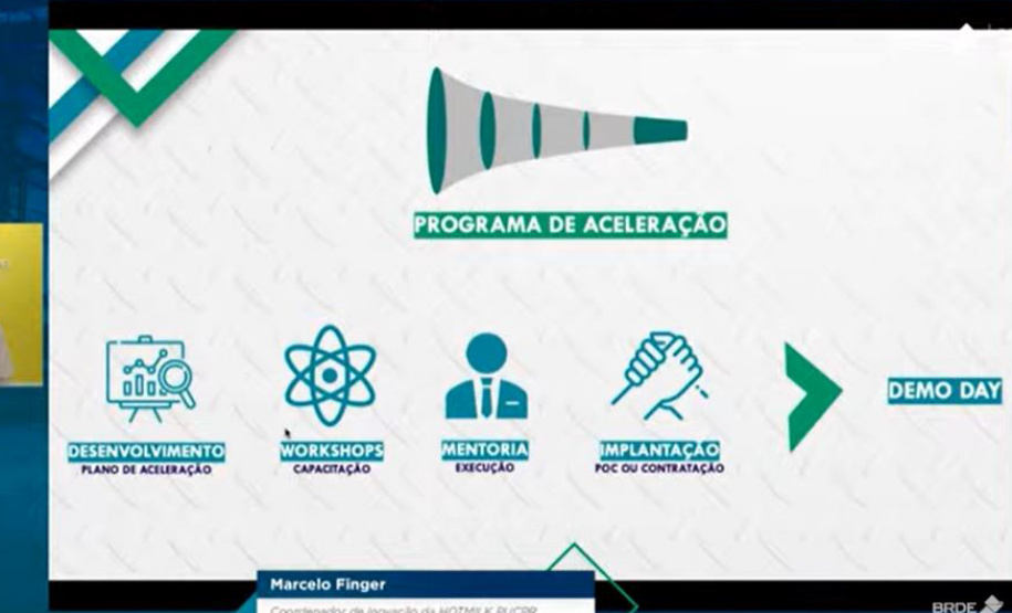 O Banco Regional de Desenvolvimento do Extremo Sul (BRDE) lançou nesta segunda-feira (31) a segunda edição do BRDE Labs, um programa que tem o objetivo de capacitar e acelerar o desenvolvimento do Estado do Paraná aproximando as startups do Governo, Universidade, Indústrias e o BRDE. -  Curitiba, 01/06/2021  -  Foto: Julia Beatriz Duda/BRDE
