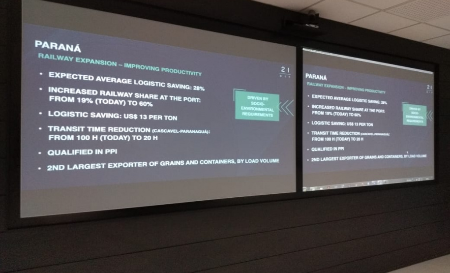 A Nova Ferroeste, que vai ligar Maracaju, no Mato Grosso do Sul, ao Porto de Paranaguá, marcou a participação do Estado no Fórum de Investimentos Brasil (BIF), evento internacional que reúne representantes do Poder Público e CEOs de grandes multinacionais. - Curitiba, 01/06/2021 - Foto: Nova Ferroeste