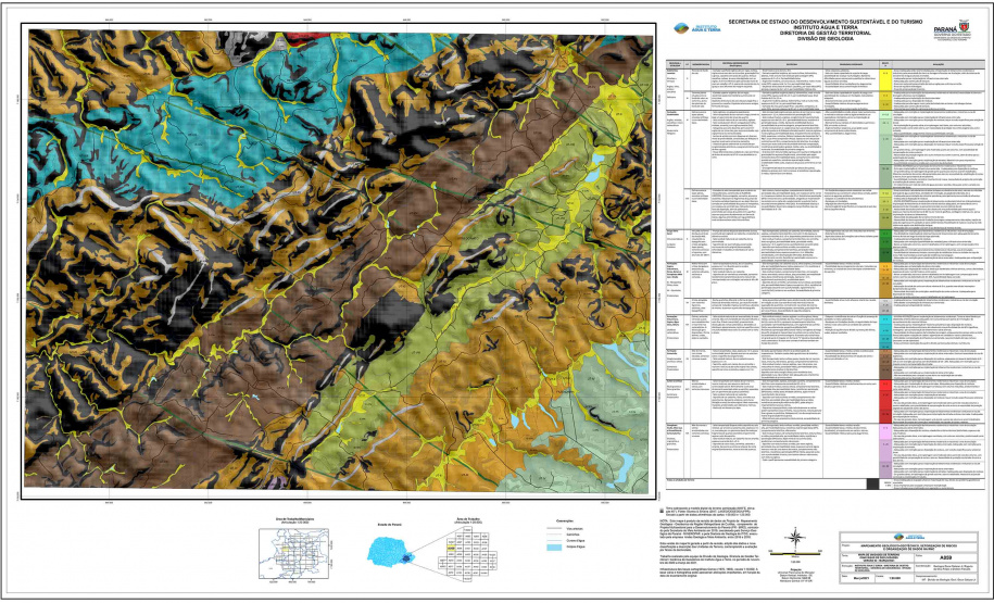 Mapas com estudos do meio físico da RMC são entregues à Comec
. Foto:SEDEST