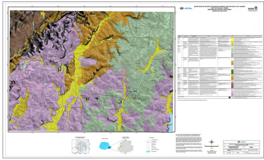 Mapas com estudos do meio físico da RMC são entregues à Comec
. Foto:SEDEST