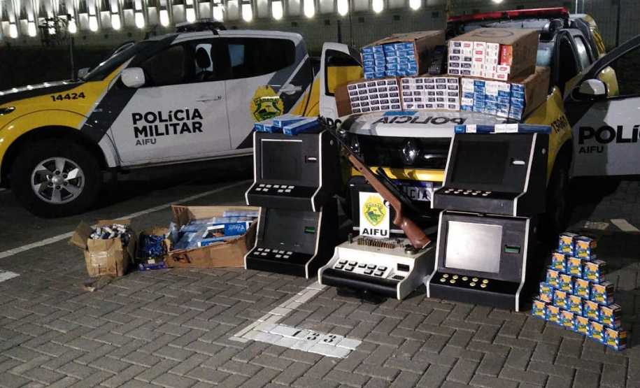 Segurança apreende arma e munições durante fiscalização de medidas sanitárias na Capital. Foto:SESP