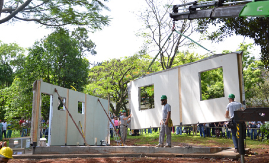 Grupo de construção modular da UEL é vinculado a centro de inovação da USP. Foto:UEL