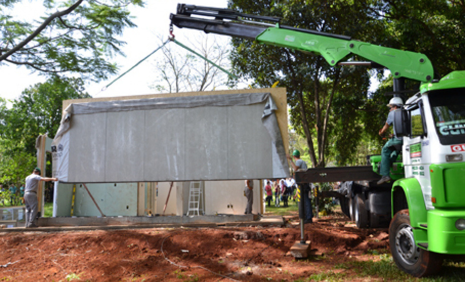 Grupo de construção modular da UEL é vinculado a centro de inovação da USP. Foto:UEL