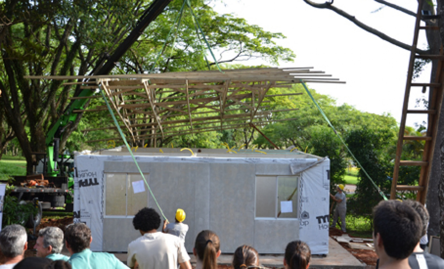 Grupo de construção modular da UEL é vinculado a centro de inovação da USP. Foto:UEL
