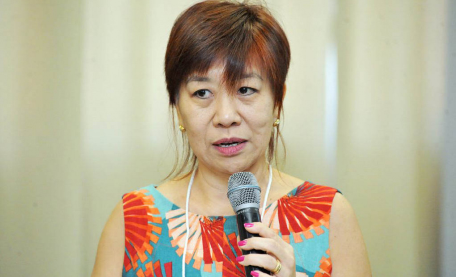 Promover a construção modular no Brasil, com participação de empresas que integram a cadeia da construção civil. Na foto, Professora do CTU Ercilia Hitomi Hirota - Londrina, 02/06/2021 - Foto: Arquivo COMUEL