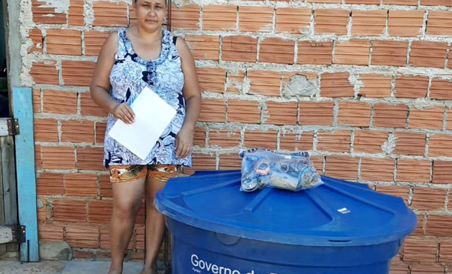 Famílias recebem kits e recursos para instalar caixa d´água nos imóveis - Curiba, 02/06/2021 - Foto: Sanepar
