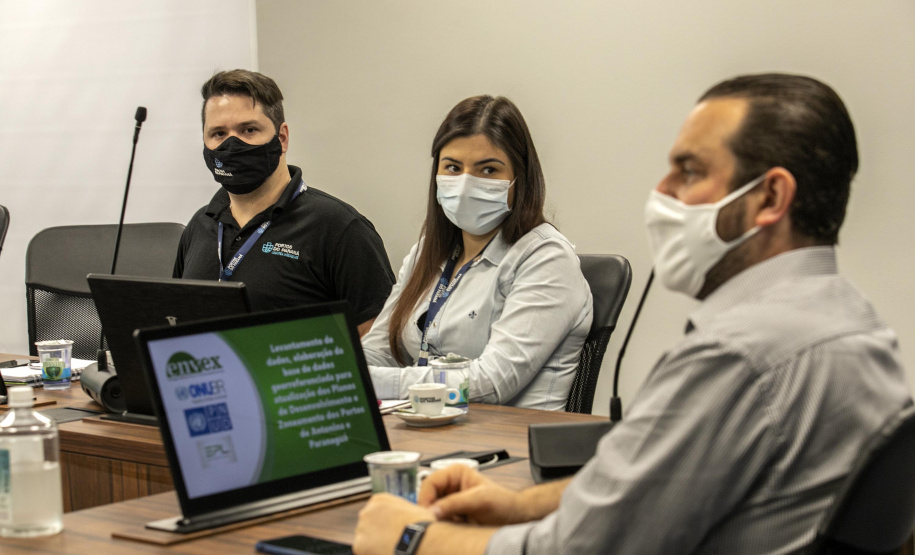 A Portos do Paraná deu início à atualização do Plano de Desenvolvimento e Zoneamento dos portos de Paranaguá e Antonina (PDZ).  -  Paranaguá, 02/06/2021  -  Foto: Claudio Neves/Portos do Paraná