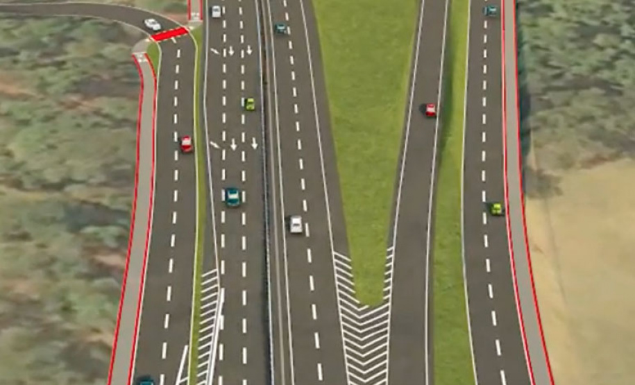 O secretário da Infraestrutura e Logística do Paraná, Sandro Alex, recebeu nesta quarta-feira (02) no Centro Executivo da Itaipu Binacional em Foz do Iguaçu, o projeto executivo para a duplicação da BR-469. - Foz do Iguaçu, 03/06/2021 - Foto/Arte: Reprodução do Projeto