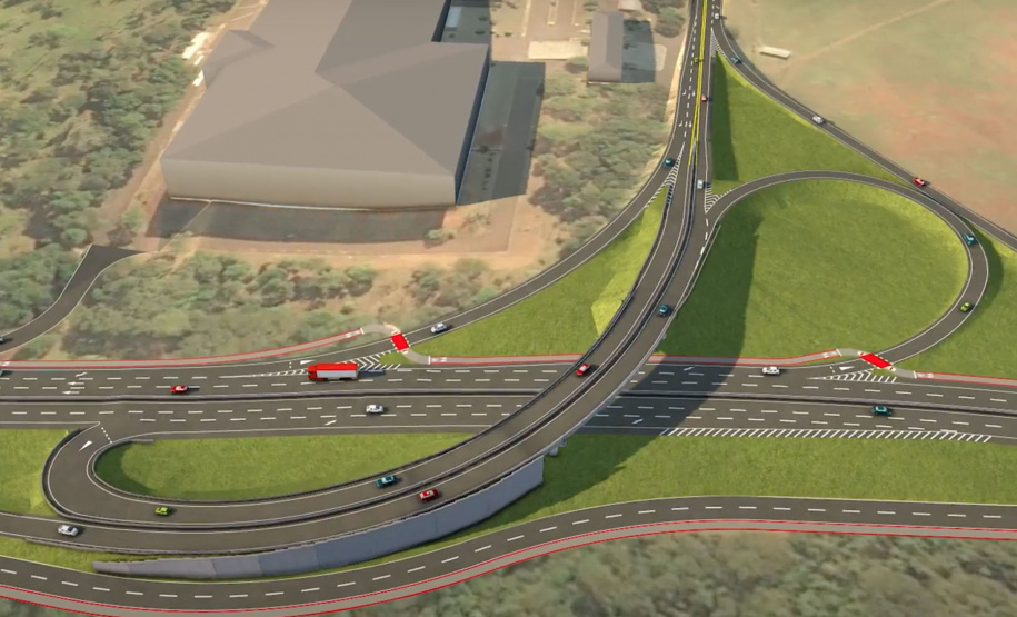 O secretário da Infraestrutura e Logística do Paraná, Sandro Alex, recebeu nesta quarta-feira (02) no Centro Executivo da Itaipu Binacional em Foz do Iguaçu, o projeto executivo para a duplicação da BR-469. - Foz do Iguaçu, 03/06/2021 - Foto/Arte: Reprodução do Projeto